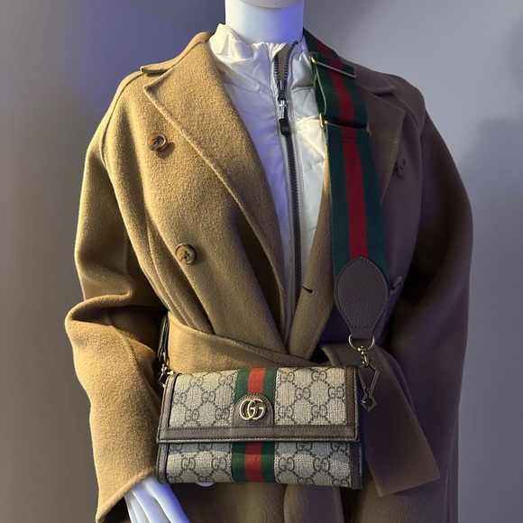 Authentic Gucci GG Supreme Monogram Web Ophidia
Continental w/ COA - Picture 3 of 14